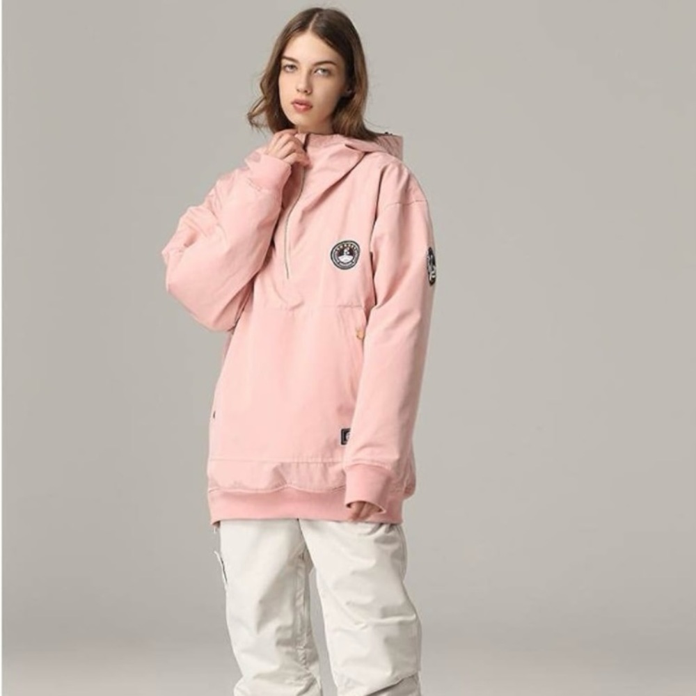 Pink snowboarding jacket
